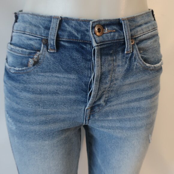 Womens Pistola Blue Nico High-Rise Sporty Side Leg Stripe Denim Jean 26 - Picture 4 of 13